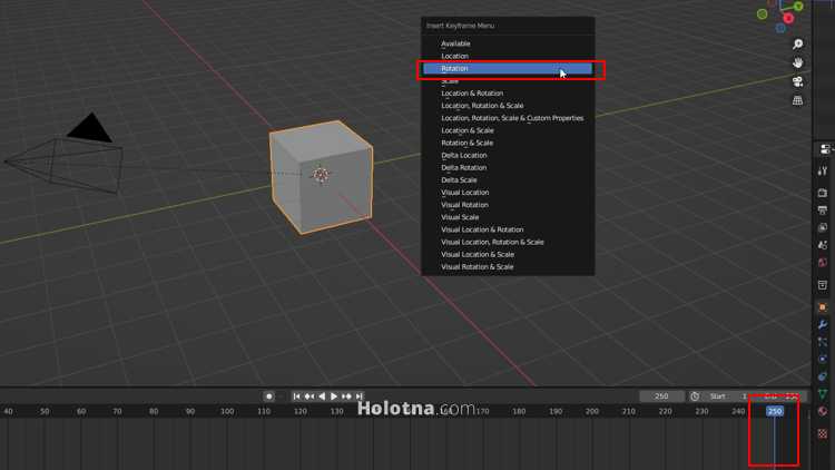 Making an Animation Where the Object Rotates