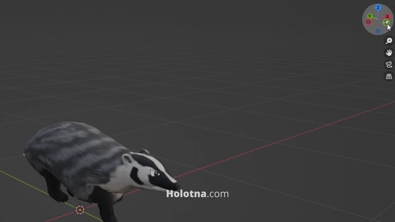 The Direction the Character Should Face in Blender