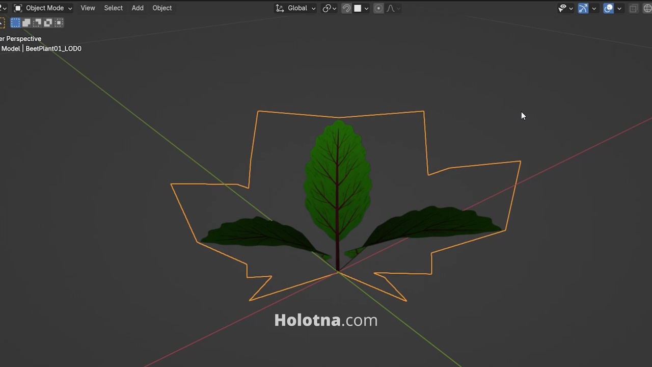 The Object in Blender