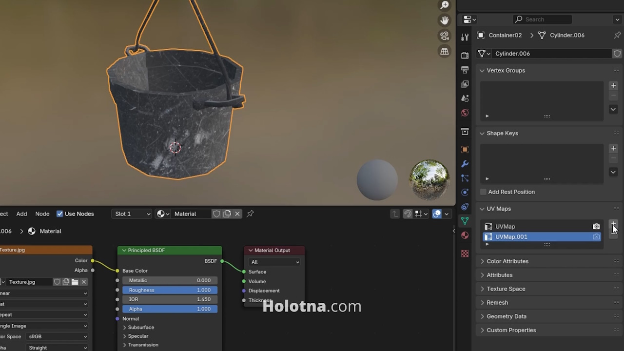Adding a New UV Map