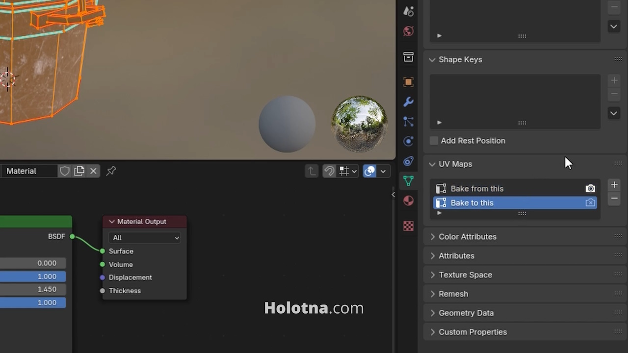 Renaming the UV Maps for Clarity