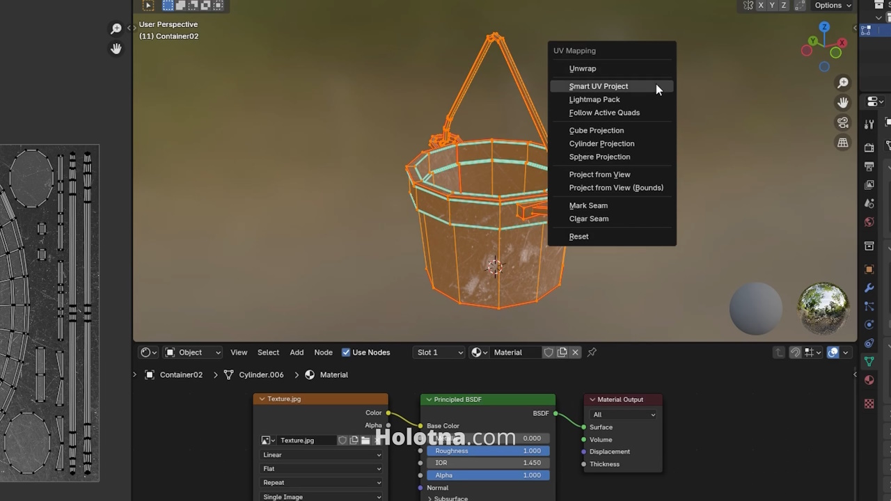 Smart UV Projecting the First UV Map