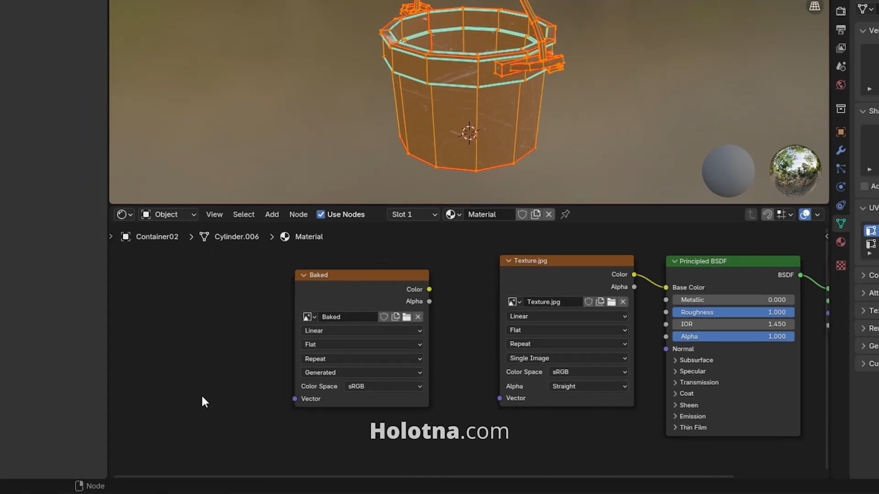 Creating a New Texture to Baked the Details into