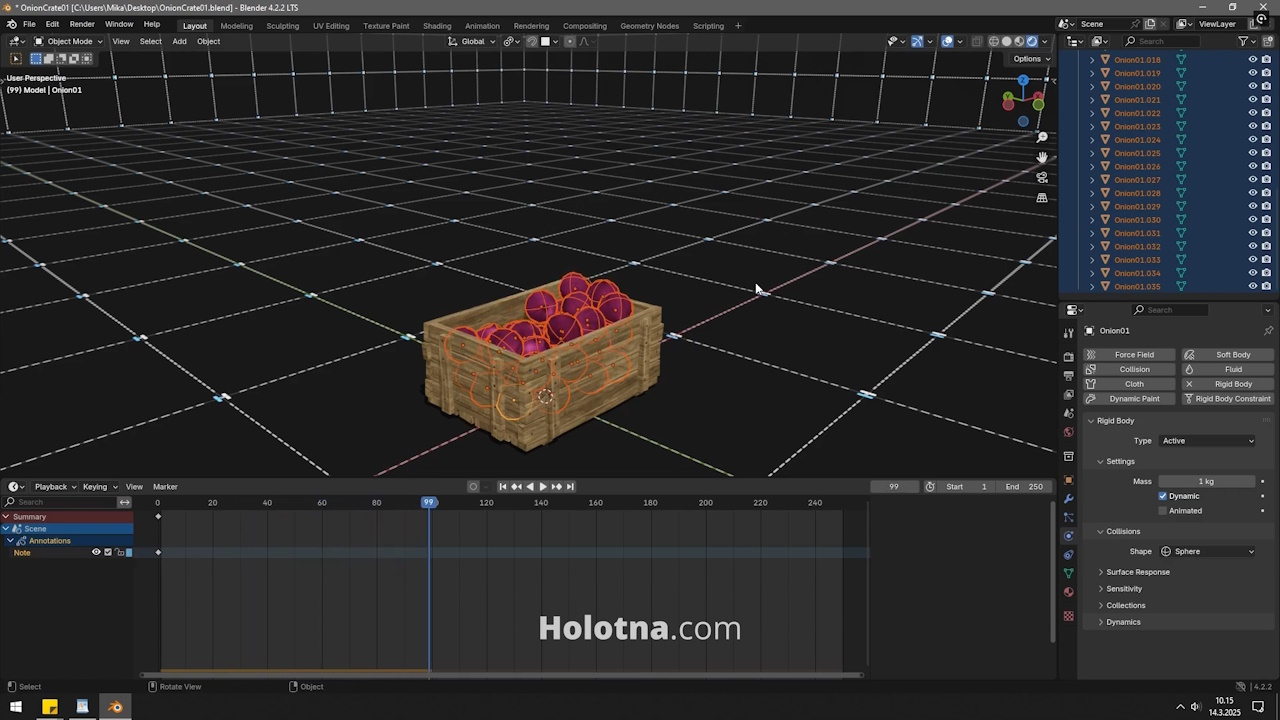 Playing the Rigid Body Simulation