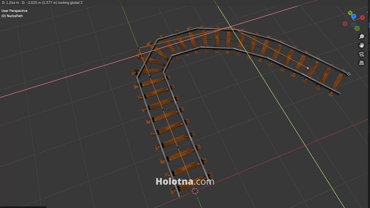 Extending and Bending the Object Along the Curve