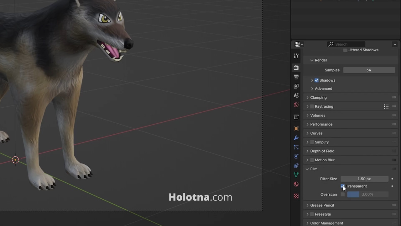 Enabling the Transparent Setting