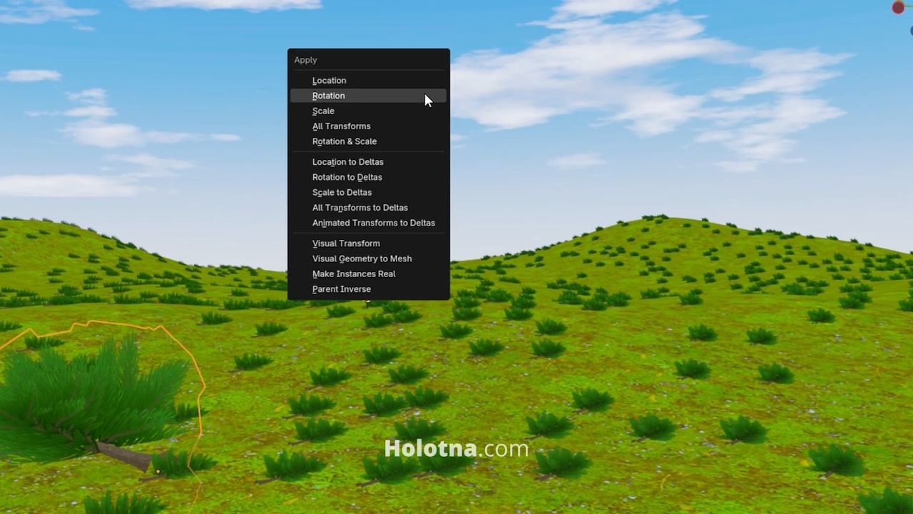 Fixing the Rotation in Particle System