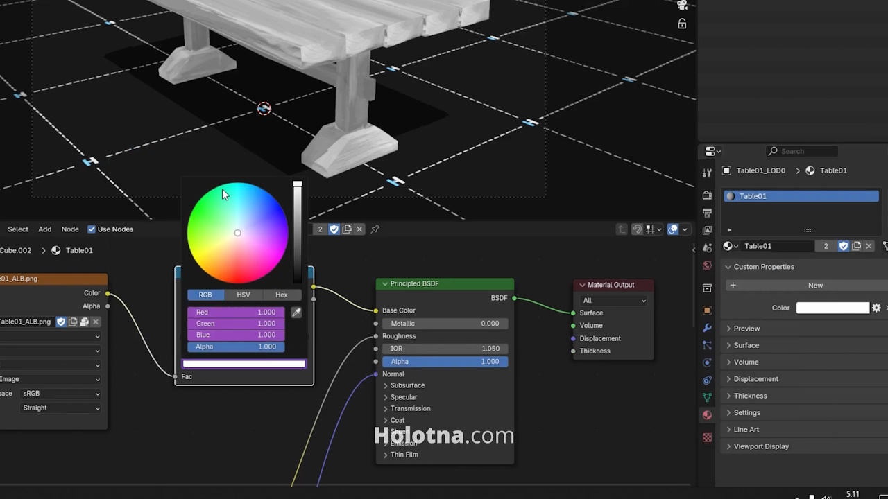 Driving Color Ramp Values with a Custom Property