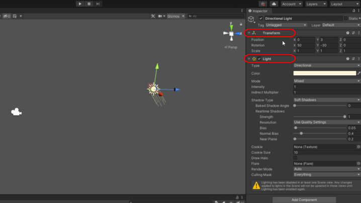 Light Object’s Components
