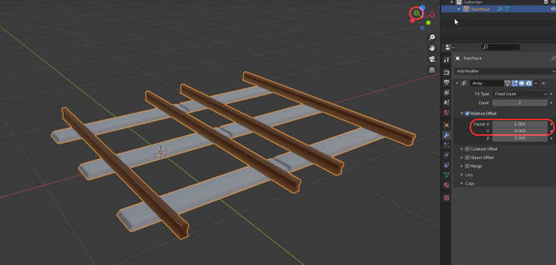 Array Modifier Direction