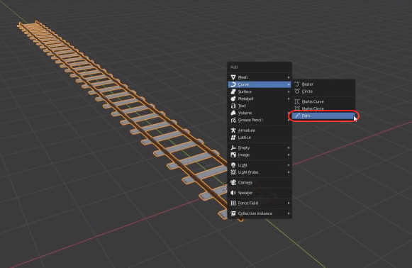 Blender Path Curve