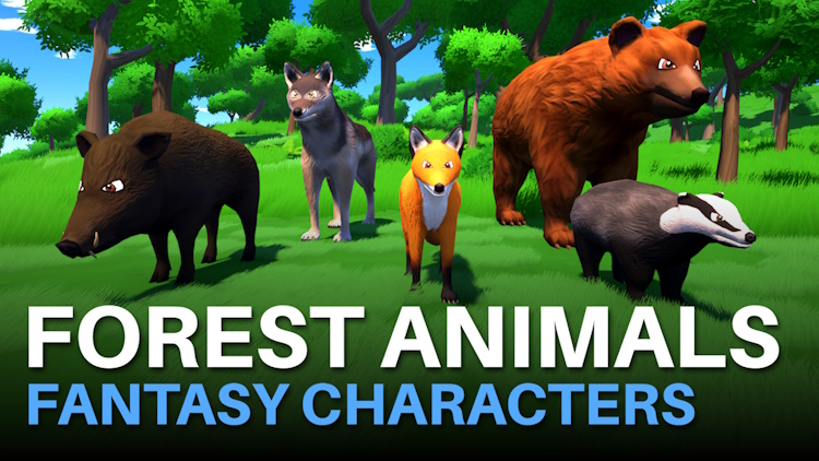 Forest Animals - Stylized Fantasy Characters